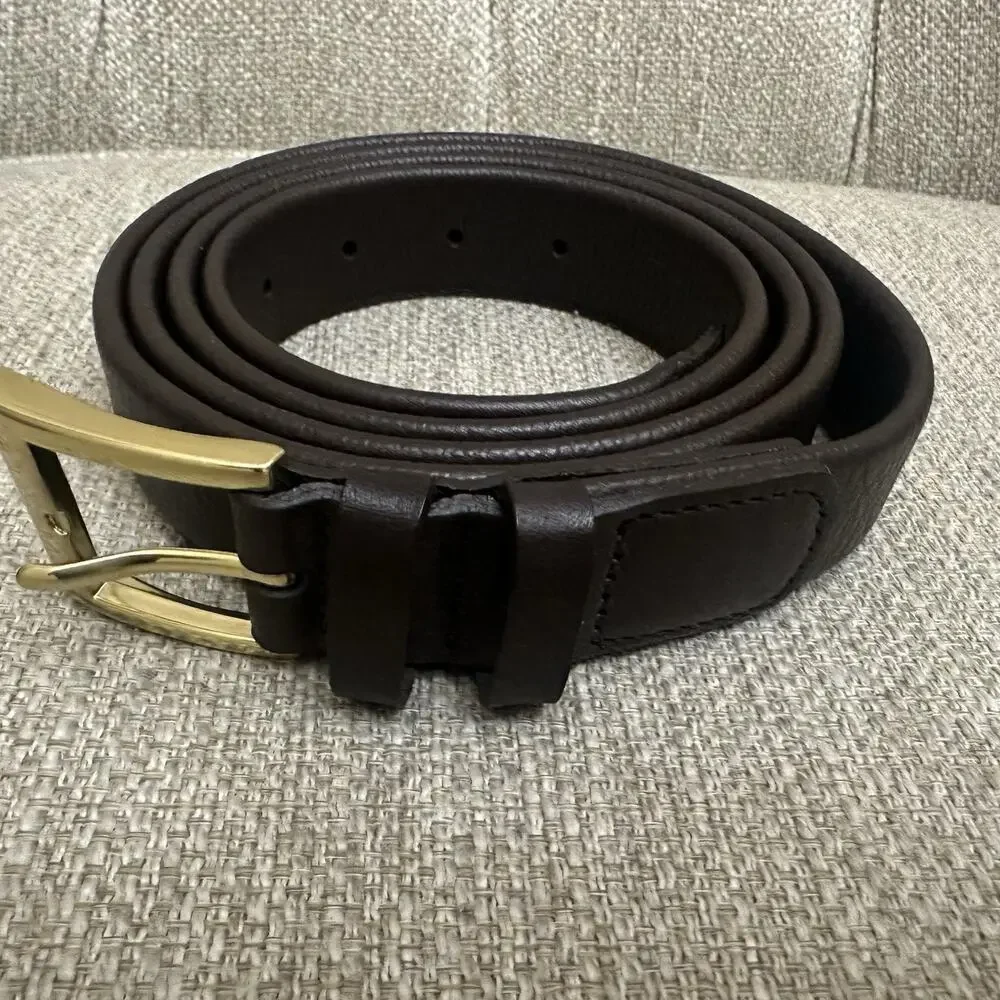 Big Men Leather Belt Dress‎ Brown Men Big Size 54/56